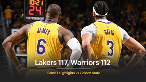 Lakers hold off Warriors to win Game 1 117-112